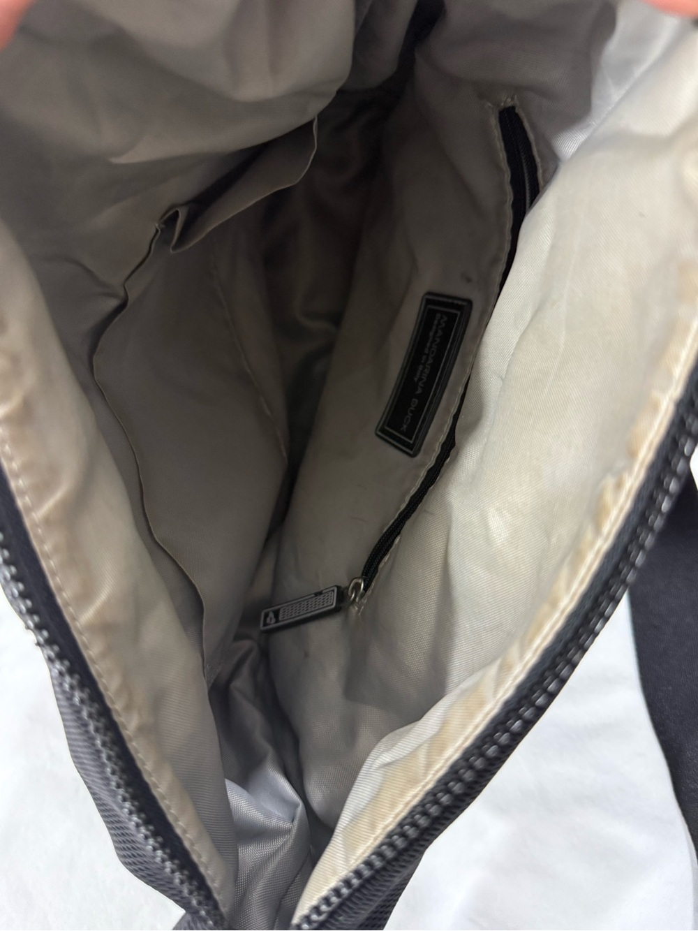 Mandarina Duck Black Nylon Crossbody Tote Travel Bag Adventure - Picture 10 of 16